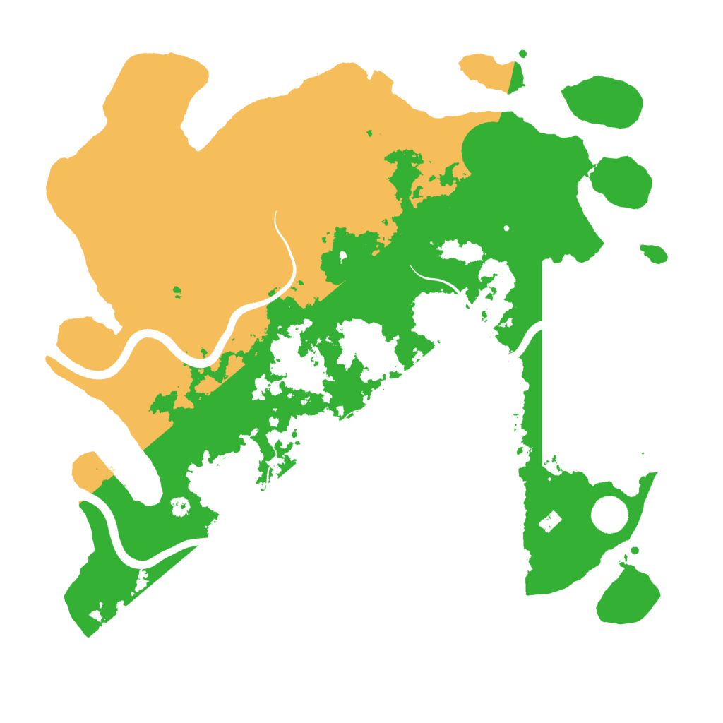 Biome Rust Map: Procedural Map, Size: 3700, Seed: 1361227078