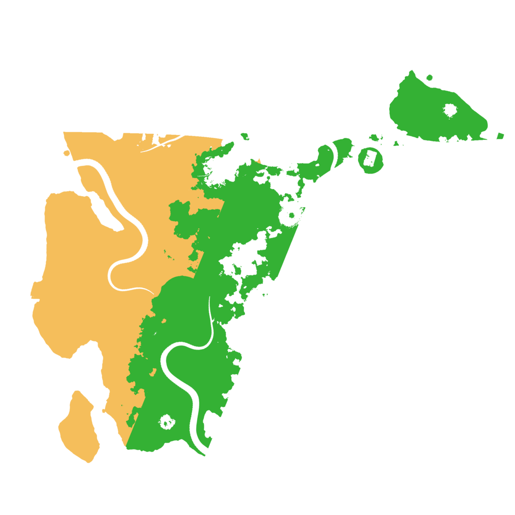 Biome Rust Map: Procedural Map, Size: 3500, Seed: 1625883517