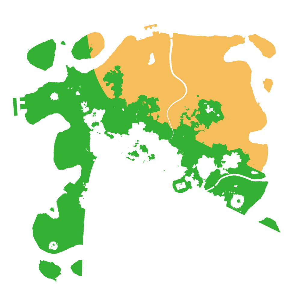 Biome Rust Map: Procedural Map, Size: 3500, Seed: 1809974583