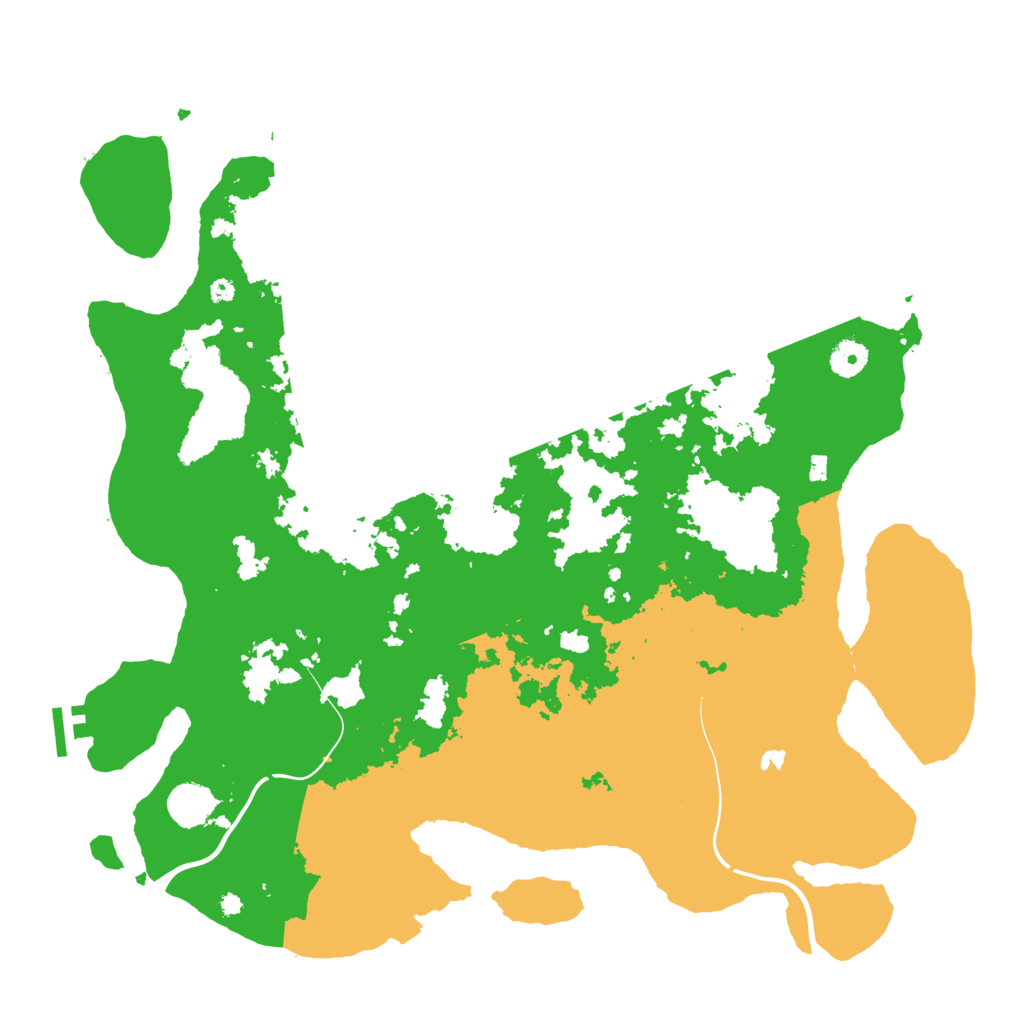 Biome Rust Map: Procedural Map, Size: 4200, Seed: 5