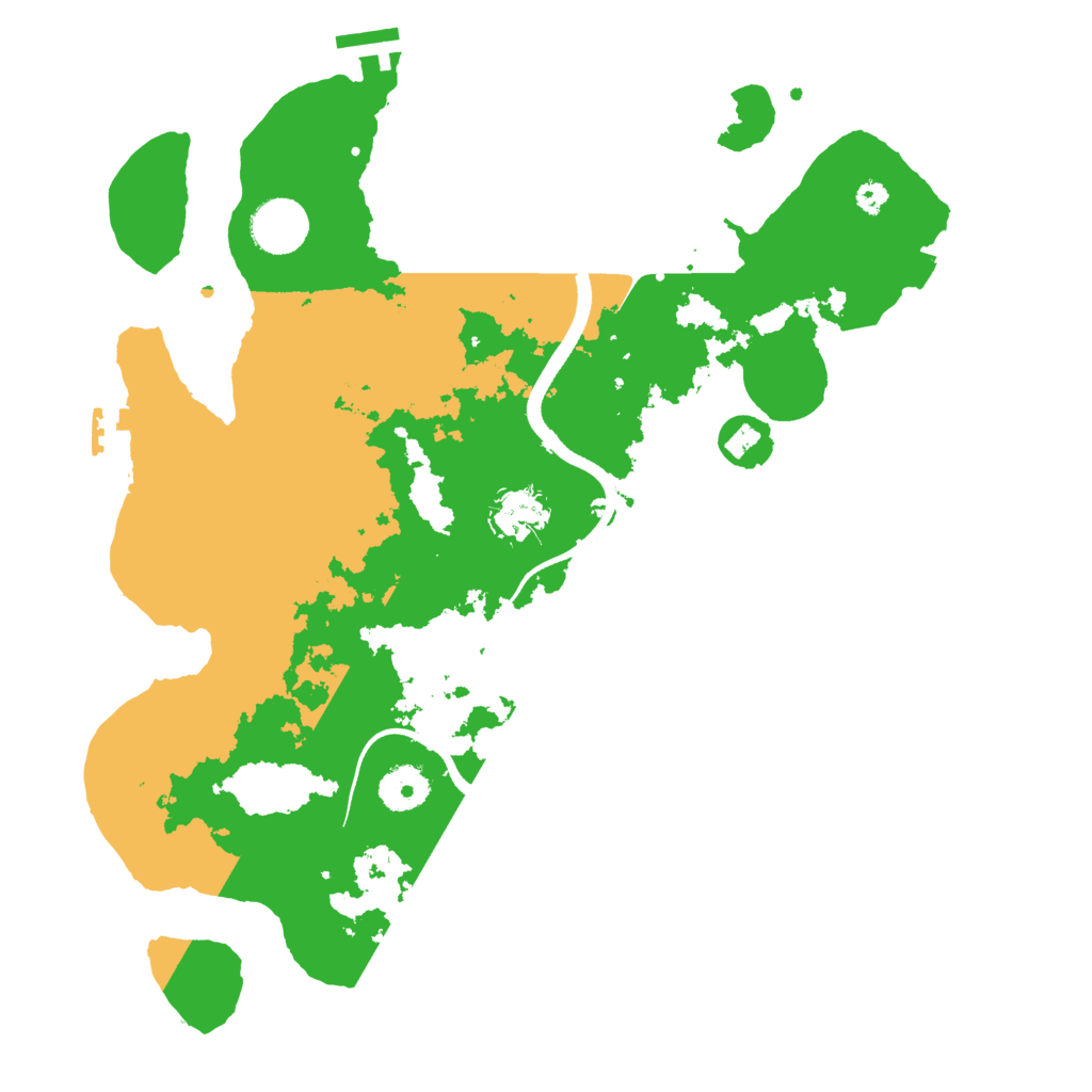 Biome Rust Map: Procedural Map, Size: 3500, Seed: 250440162
