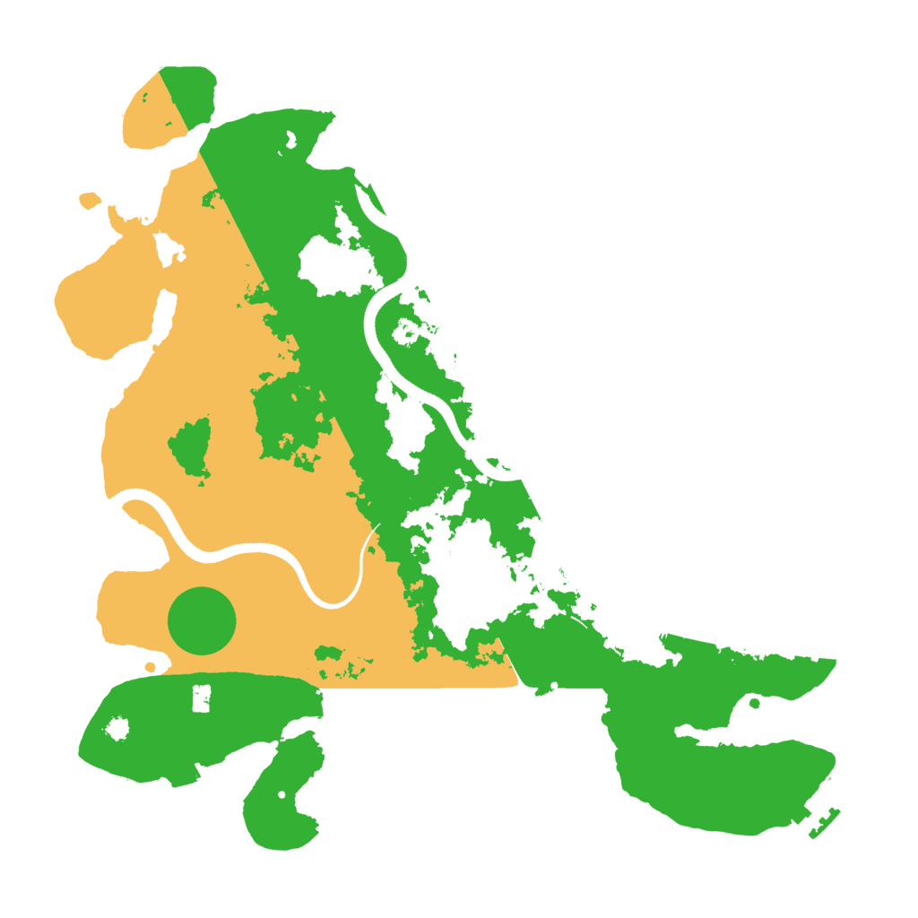 Biome Rust Map: Procedural Map, Size: 3550, Seed: 574837453