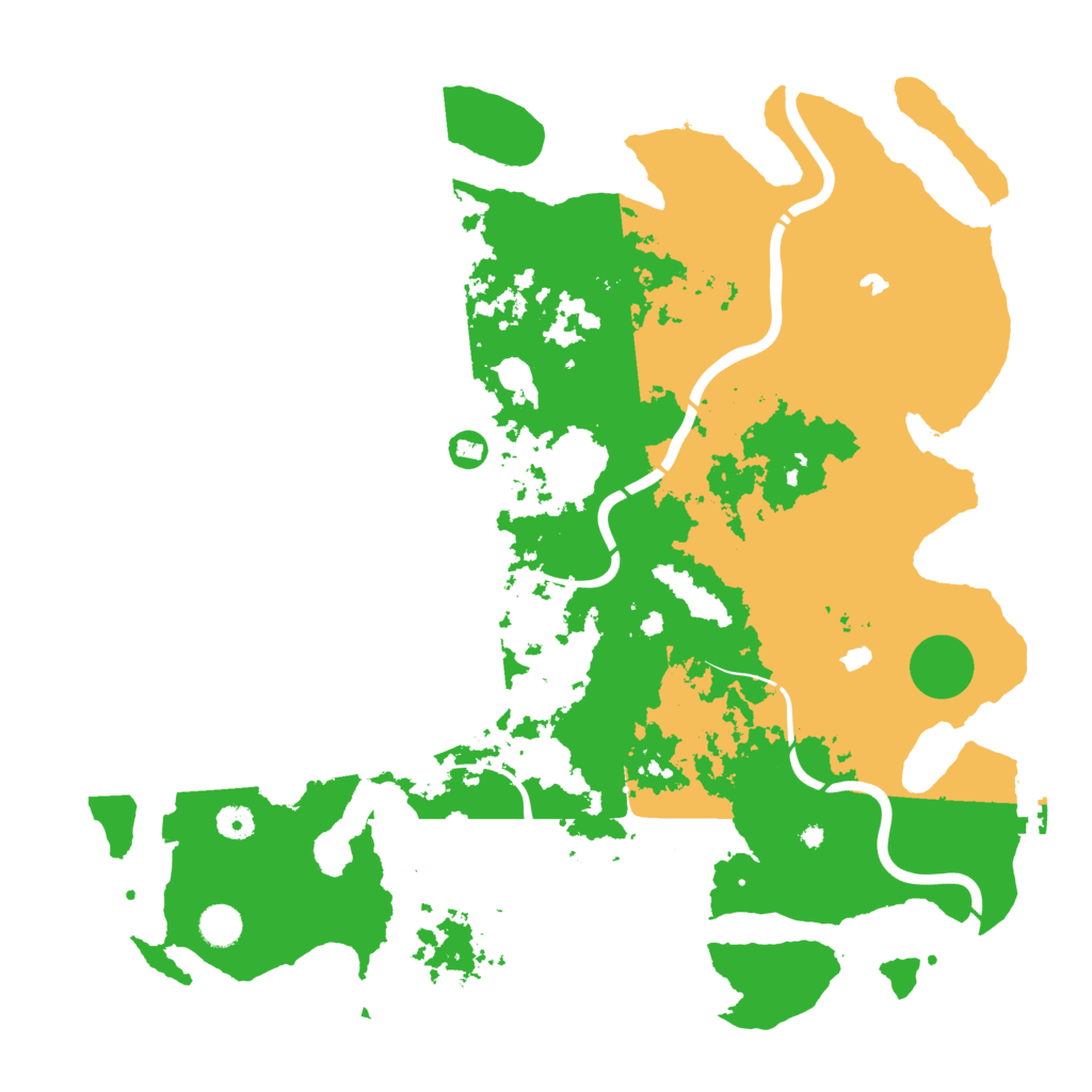 Biome Rust Map: Procedural Map, Size: 4500, Seed: 607980247