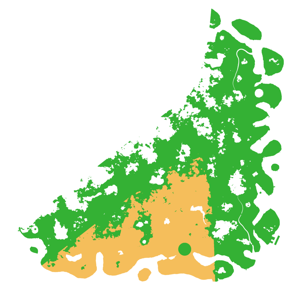 Biome Rust Map: Procedural Map, Size: 6000, Seed: 5225