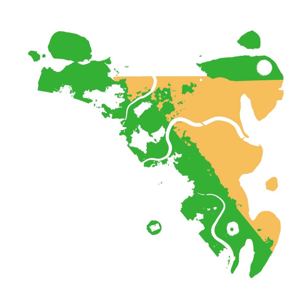 Biome Rust Map: Procedural Map, Size: 3500, Seed: 1973