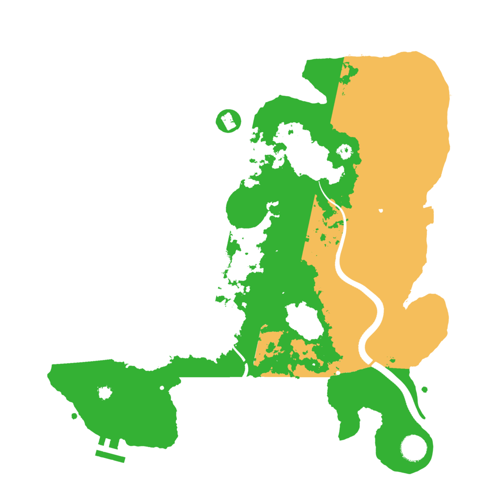 Biome Rust Map: Procedural Map, Size: 3400, Seed: 43569420