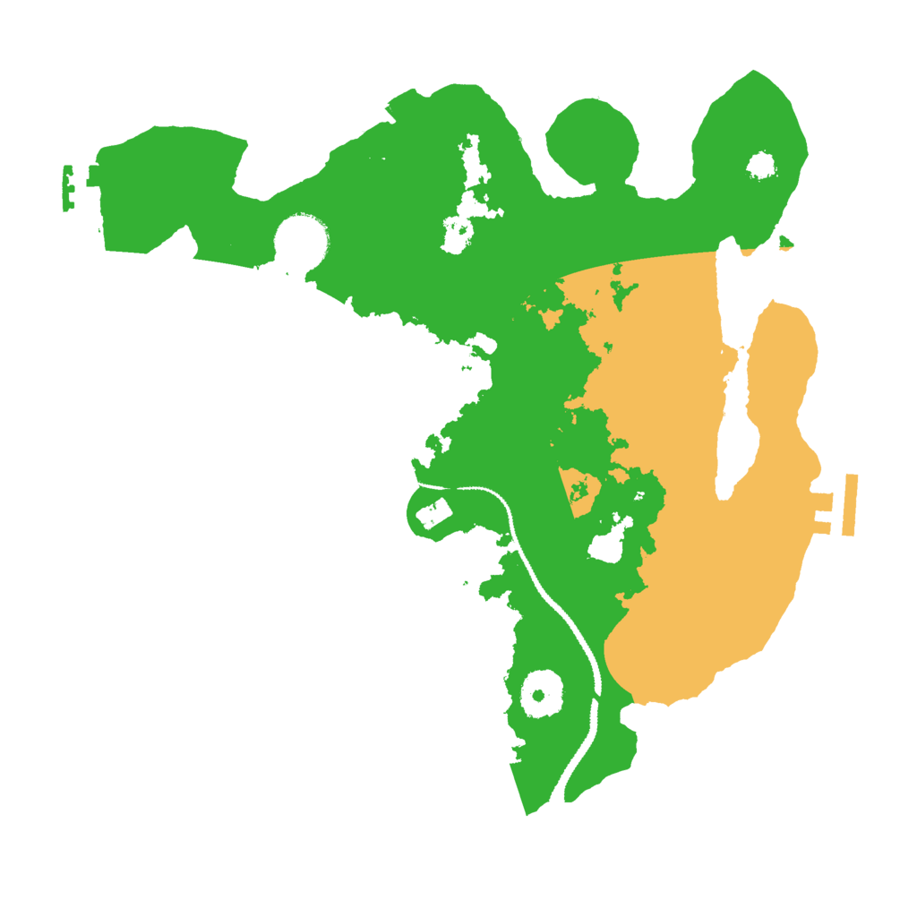 Biome Rust Map: Procedural Map, Size: 3000, Seed: 54385