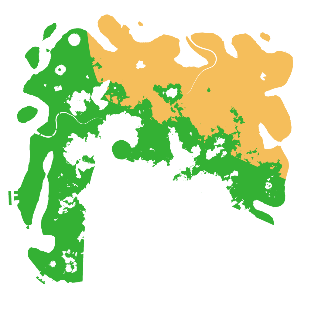 Biome Rust Map: Procedural Map, Size: 4500, Seed: 40419
