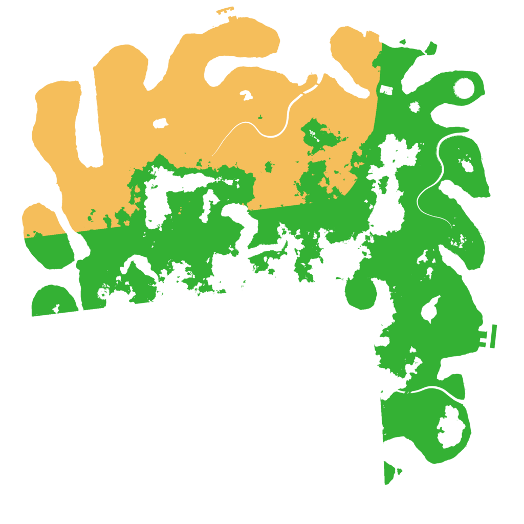 Biome Rust Map: Procedural Map, Size: 4500, Seed: 52597954