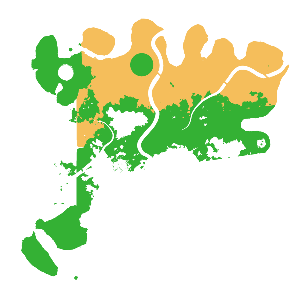 Biome Rust Map: Procedural Map, Size: 3500, Seed: 6952465