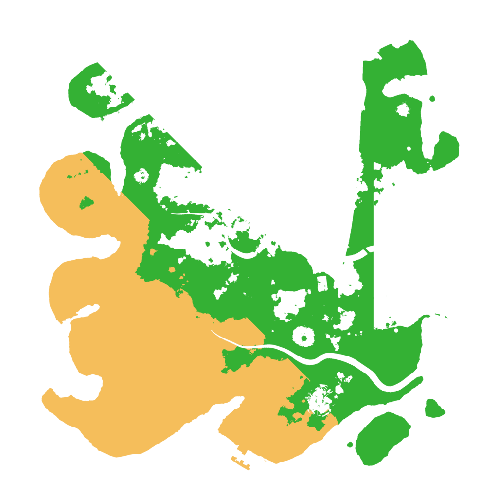 Biome Rust Map: Procedural Map, Size: 3500, Seed: 3131135