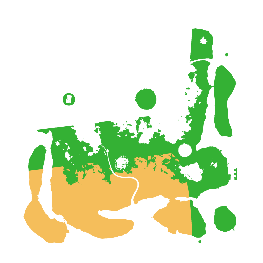 Biome Rust Map: Procedural Map, Size: 3500, Seed: 23555