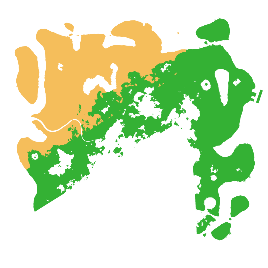 Biome Rust Map: Procedural Map, Size: 4000, Seed: 1111111
