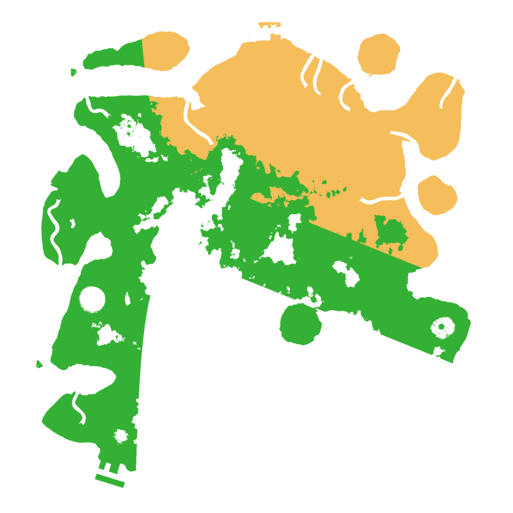 Biome Rust Map: Procedural Map, Size: 3500, Seed: 195710813