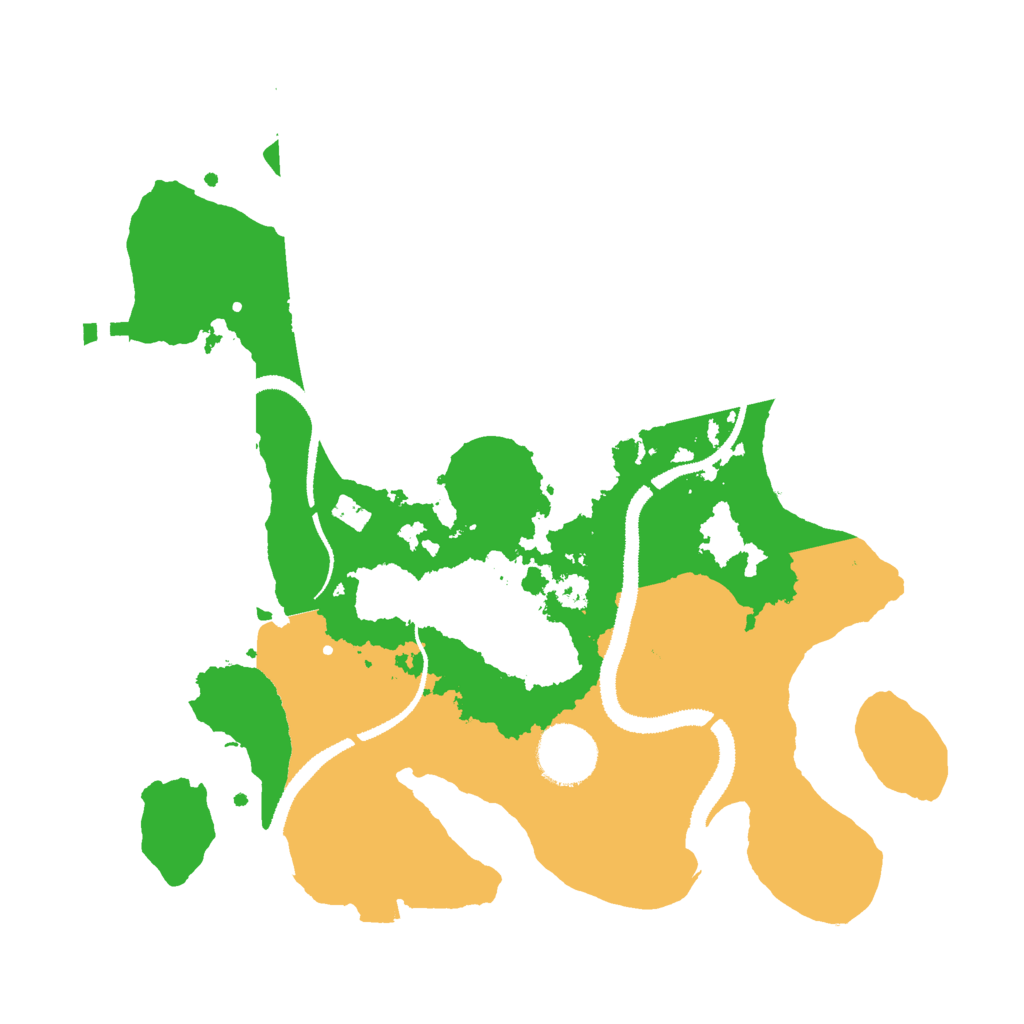 Biome Rust Map: Procedural Map, Size: 3000, Seed: 136704