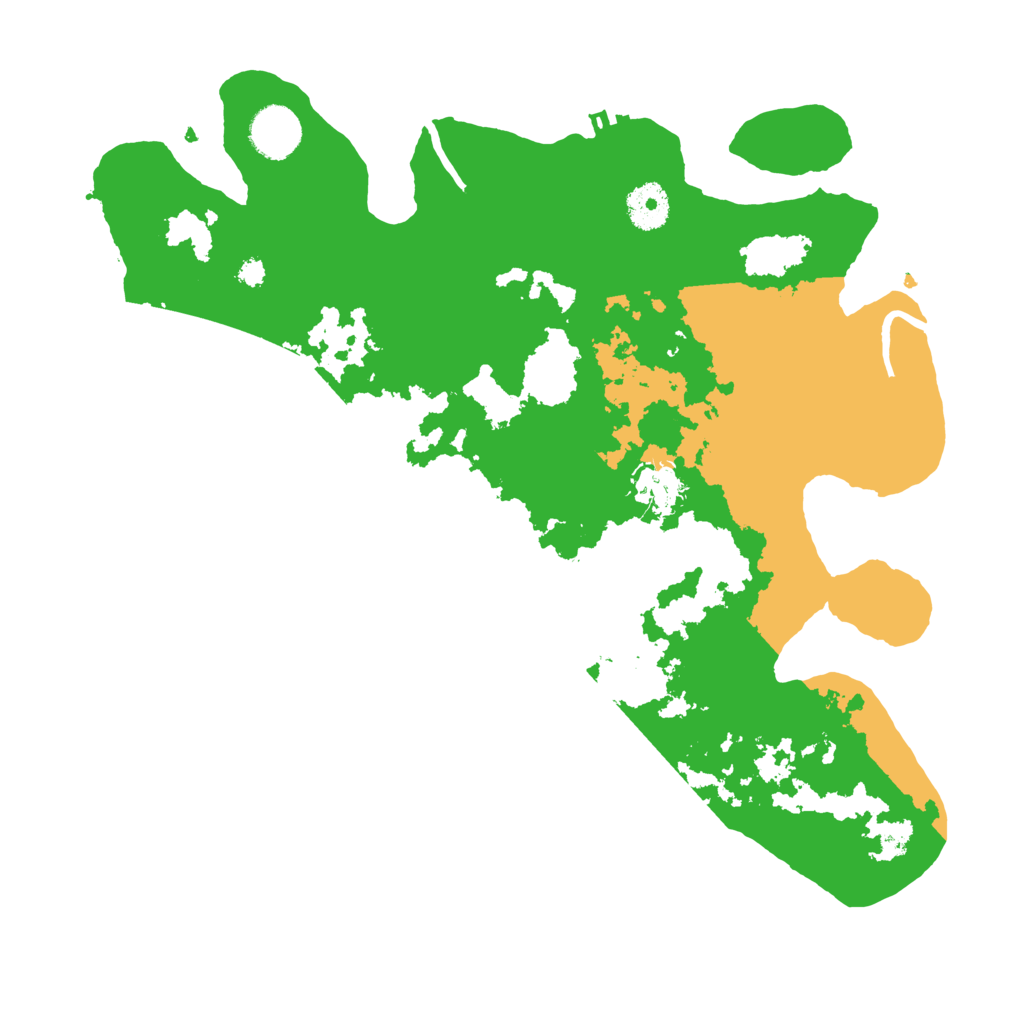 Biome Rust Map: Procedural Map, Size: 3500, Seed: 6666