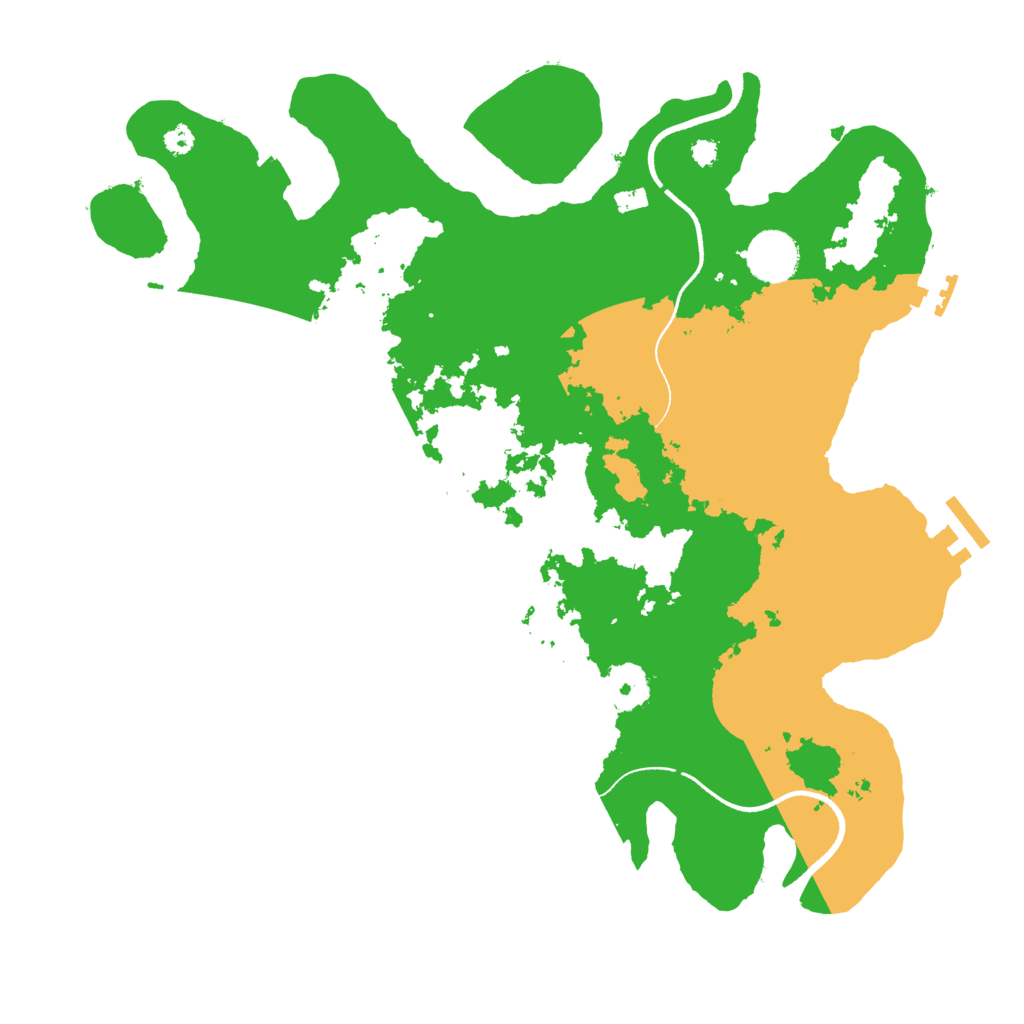 Biome Rust Map: Procedural Map, Size: 3500, Seed: 1333