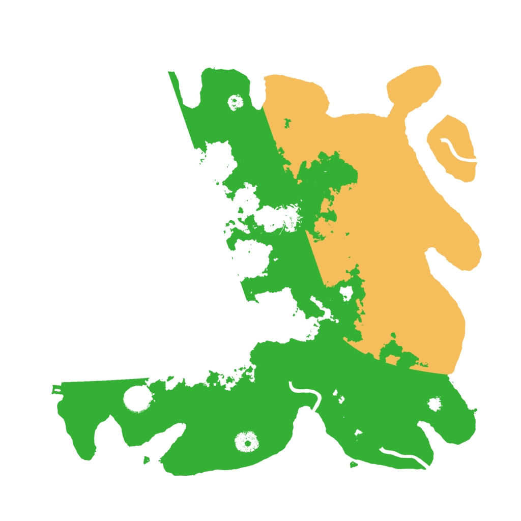 Biome Rust Map: Procedural Map, Size: 3500, Seed: 296915646