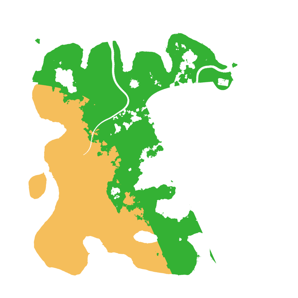 Biome Rust Map: Procedural Map, Size: 3000, Seed: 86356757