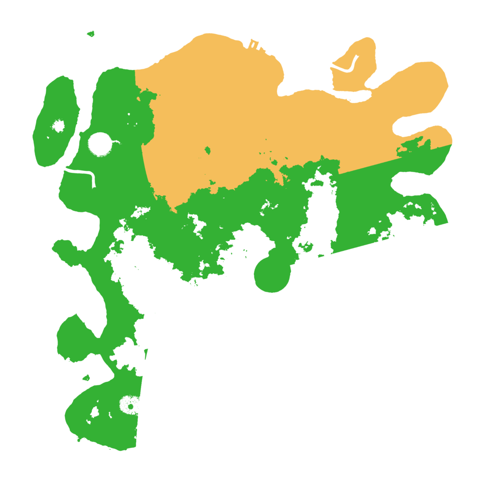 Biome Rust Map: Procedural Map, Size: 3700, Seed: 8777