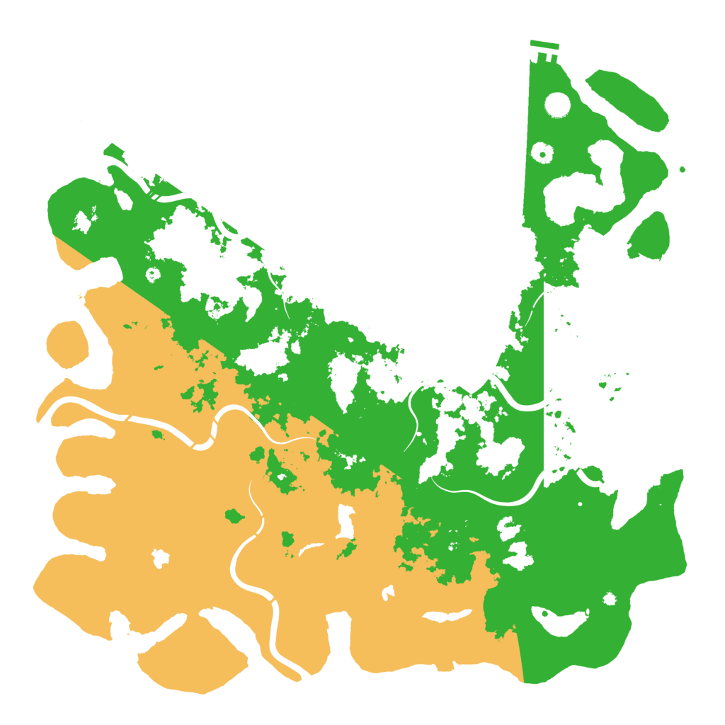 Biome Rust Map: Procedural Map, Size: 5000, Seed: 32541345