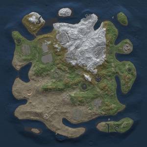 Thumbnail Rust Map: Procedural Map, Size: 3500, Seed: 1259433935, 20 Monuments