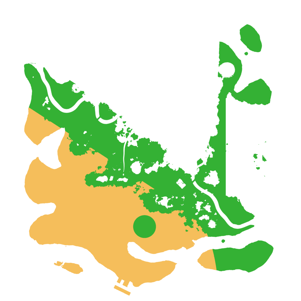 Biome Rust Map: Procedural Map, Size: 3500, Seed: 1259433935