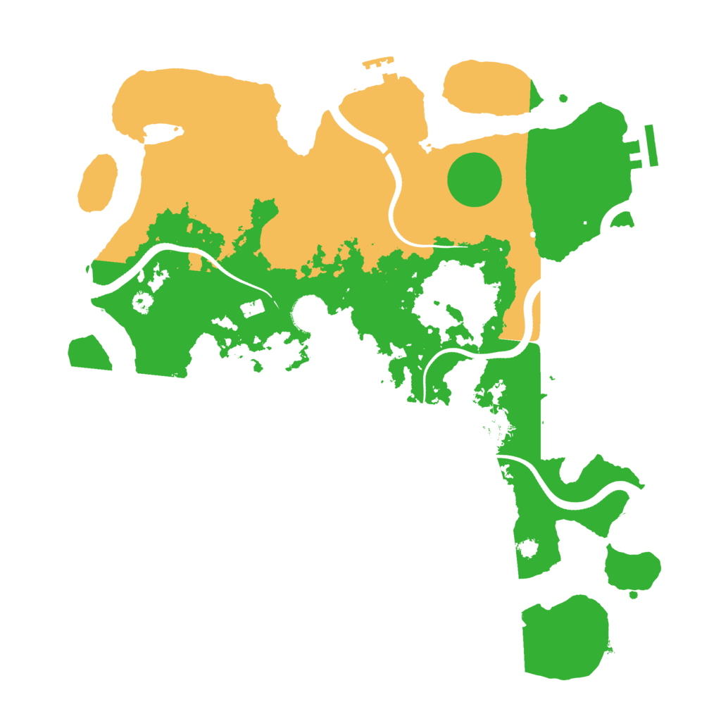 Biome Rust Map: Procedural Map, Size: 3500, Seed: 2135660814