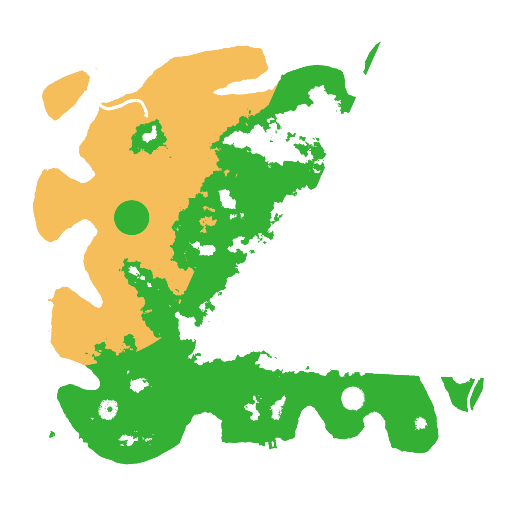 Biome Rust Map: Procedural Map, Size: 3900, Seed: 25