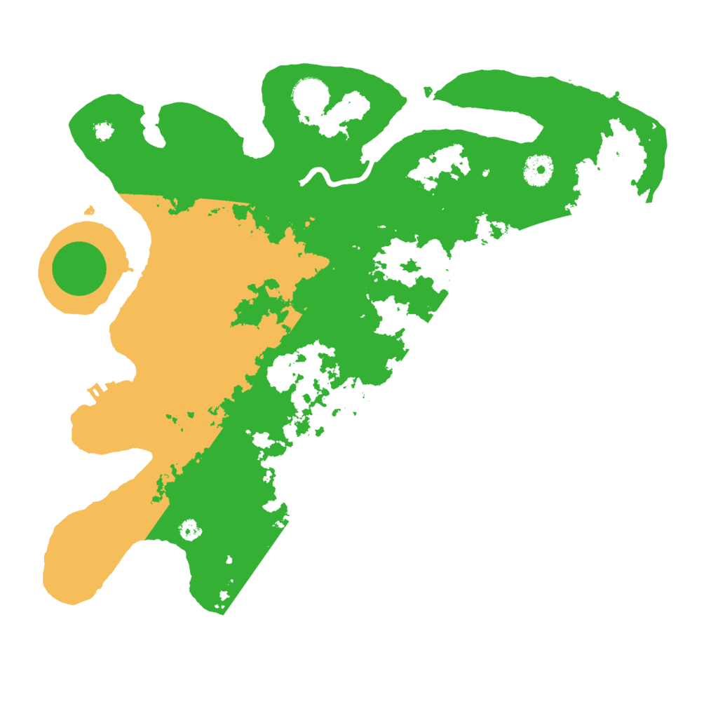 Biome Rust Map: Procedural Map, Size: 3500, Seed: 30201
