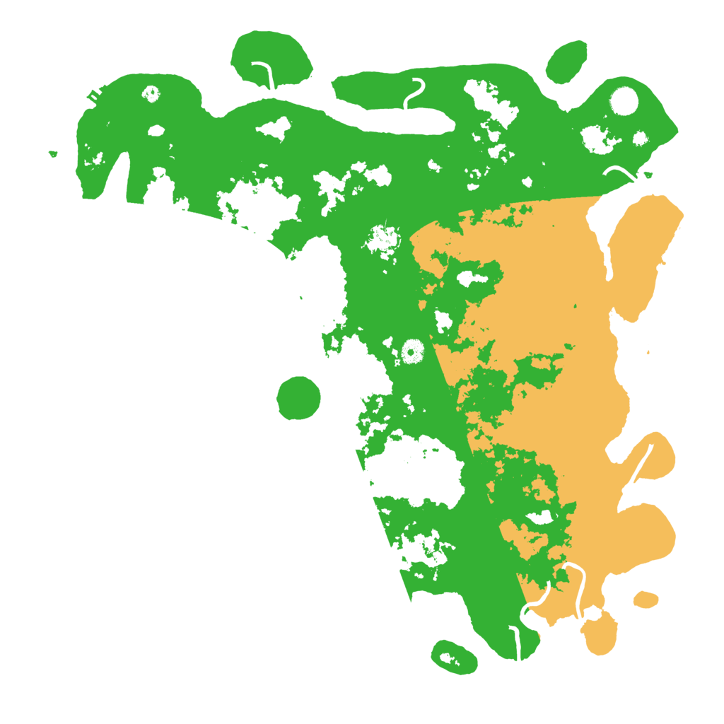 Biome Rust Map: Procedural Map, Size: 4500, Seed: 7345