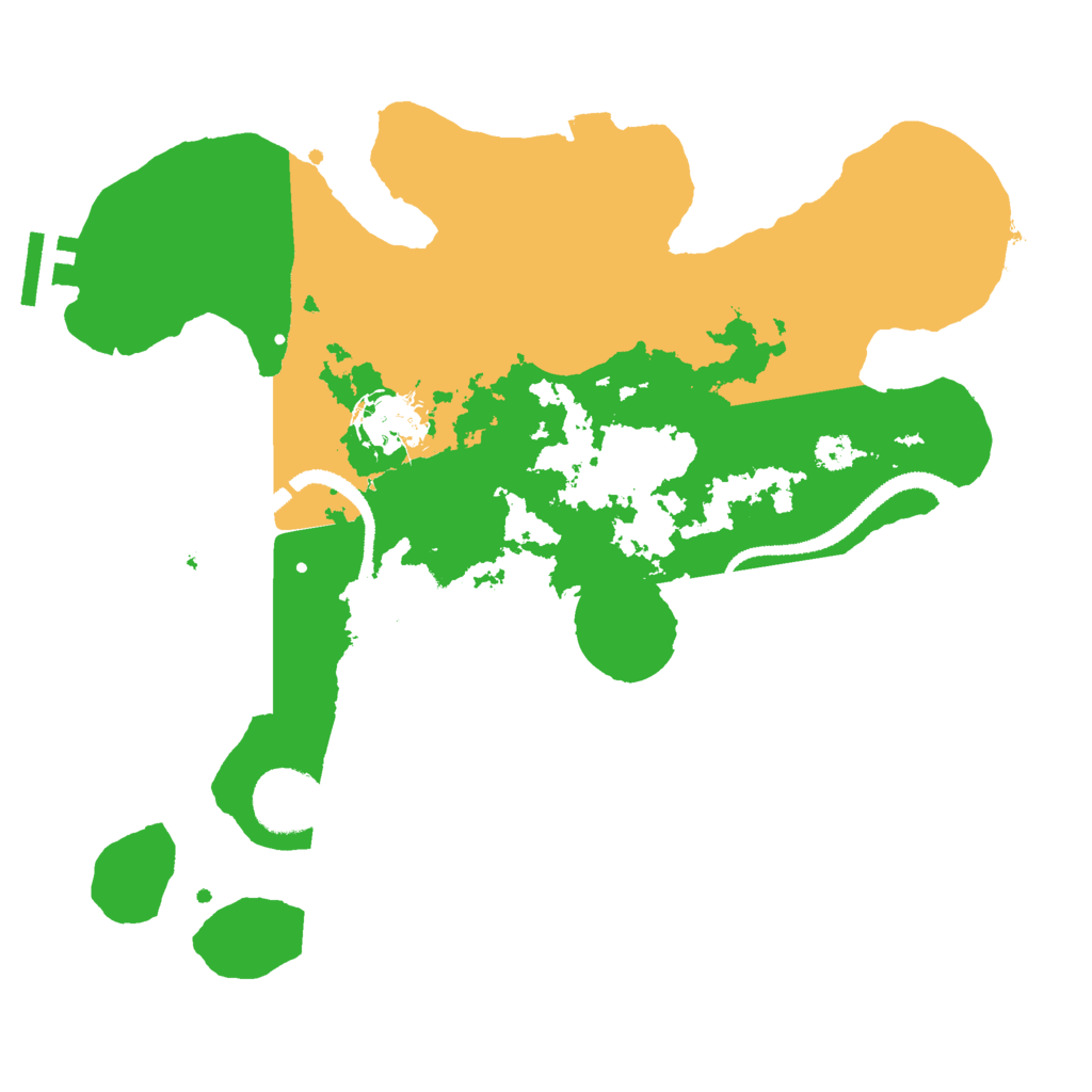 Biome Rust Map: Procedural Map, Size: 3000, Seed: 54872