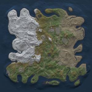 Thumbnail Rust Map: Procedural Map, Size: 4000, Seed: 737687859, 19 Monuments