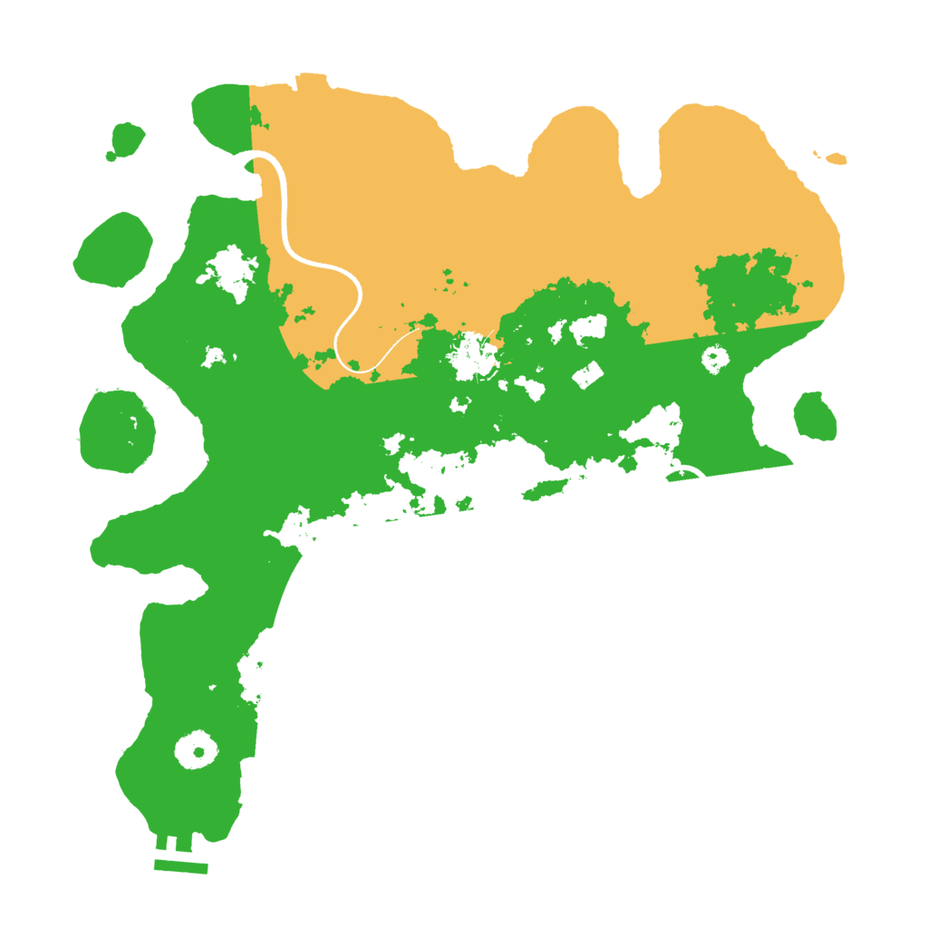 Biome Rust Map: Procedural Map, Size: 3500, Seed: 7323069