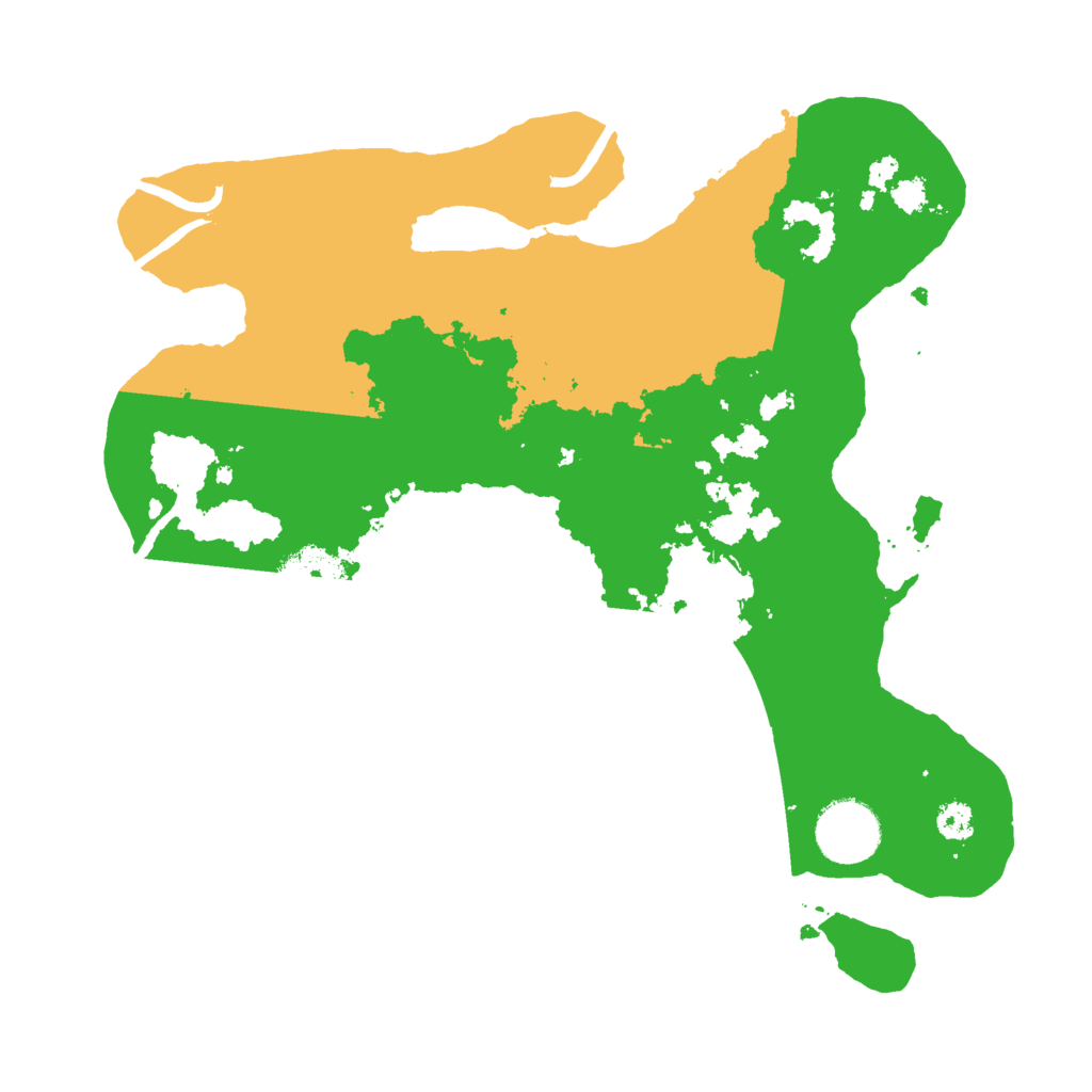 Biome Rust Map: Procedural Map, Size: 3000, Seed: 1558612838