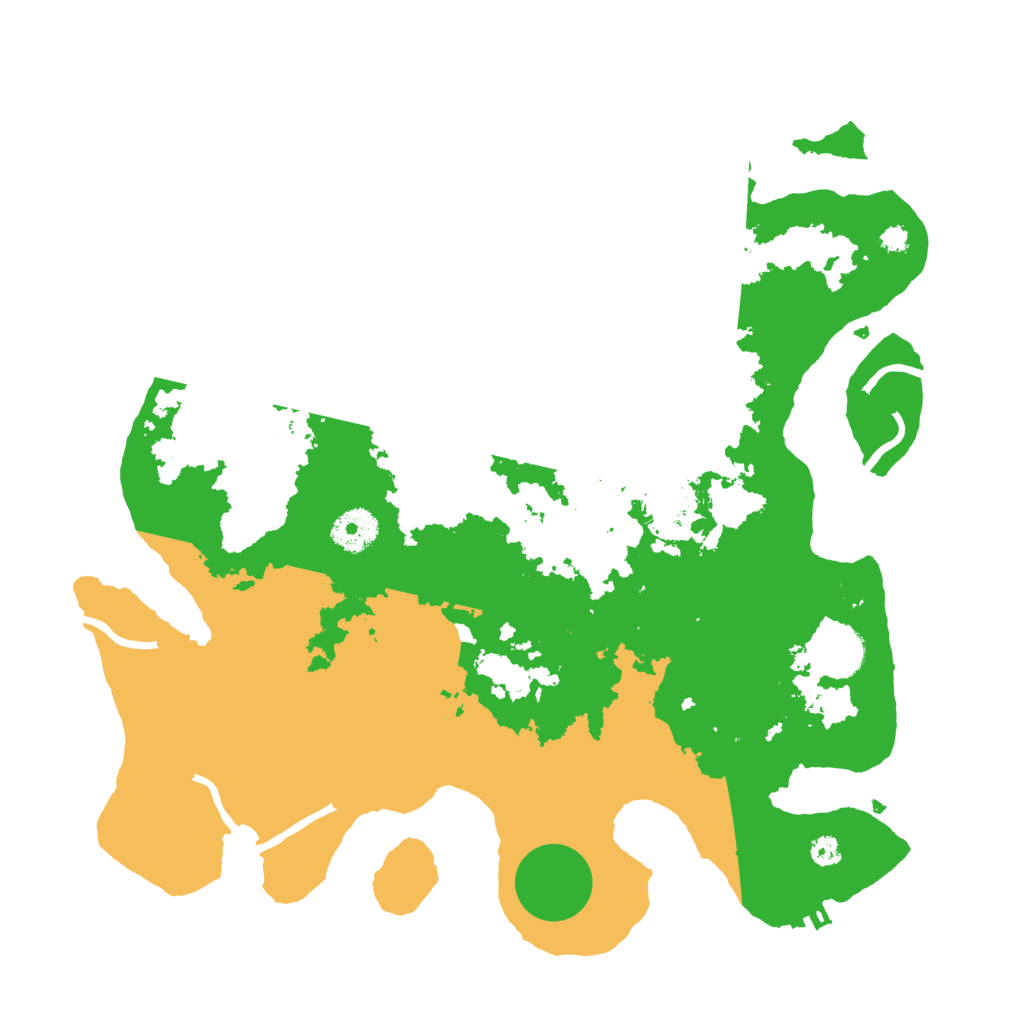 Biome Rust Map: Procedural Map, Size: 3500, Seed: 24286