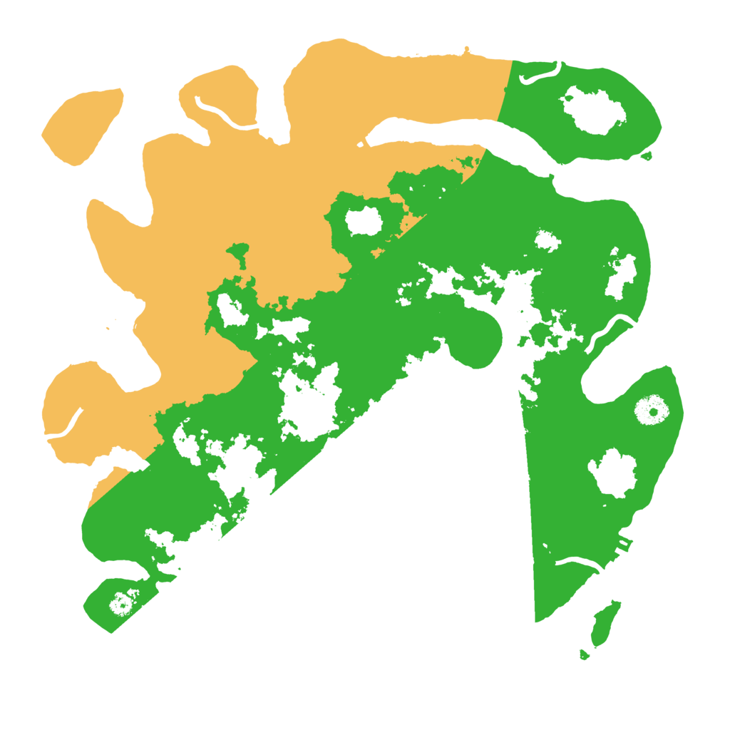 Biome Rust Map: Procedural Map, Size: 3500, Seed: 1971731315