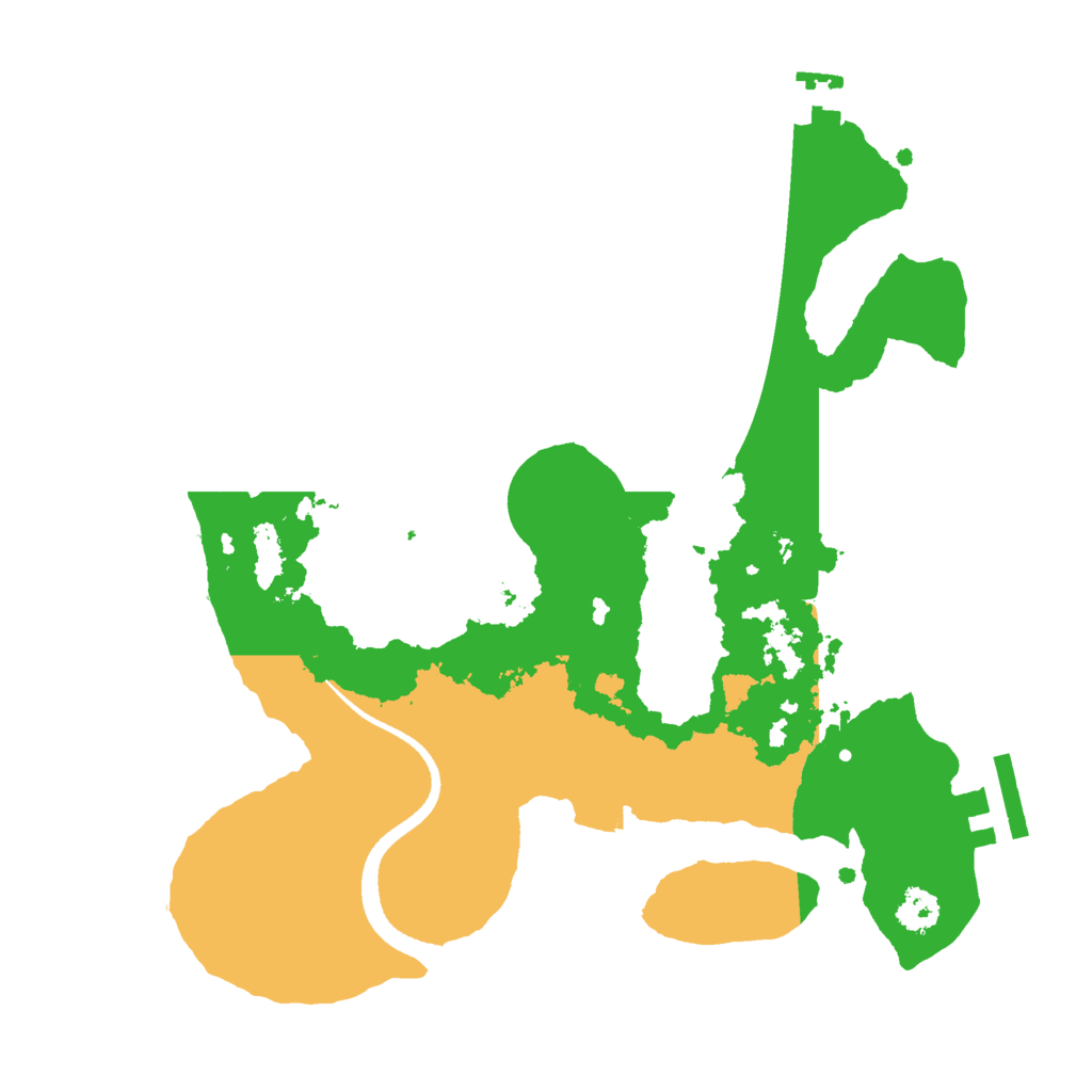 Biome Rust Map: Procedural Map, Size: 2600, Seed: 15
