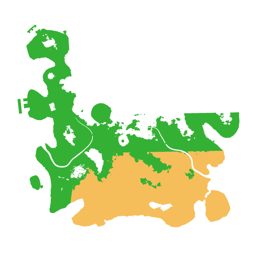 Biome Rust Map: Procedural Map, Size: 3500, Seed: 9005859