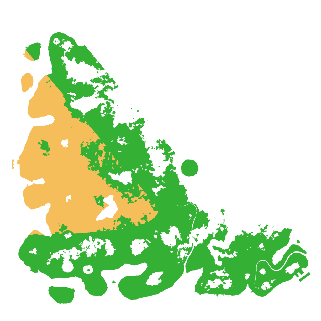 Biome Rust Map: Procedural Map, Size: 5000, Seed: 1349154275