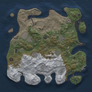 Thumbnail Rust Map: Procedural Map, Size: 3700, Seed: 50920835, 20 Monuments