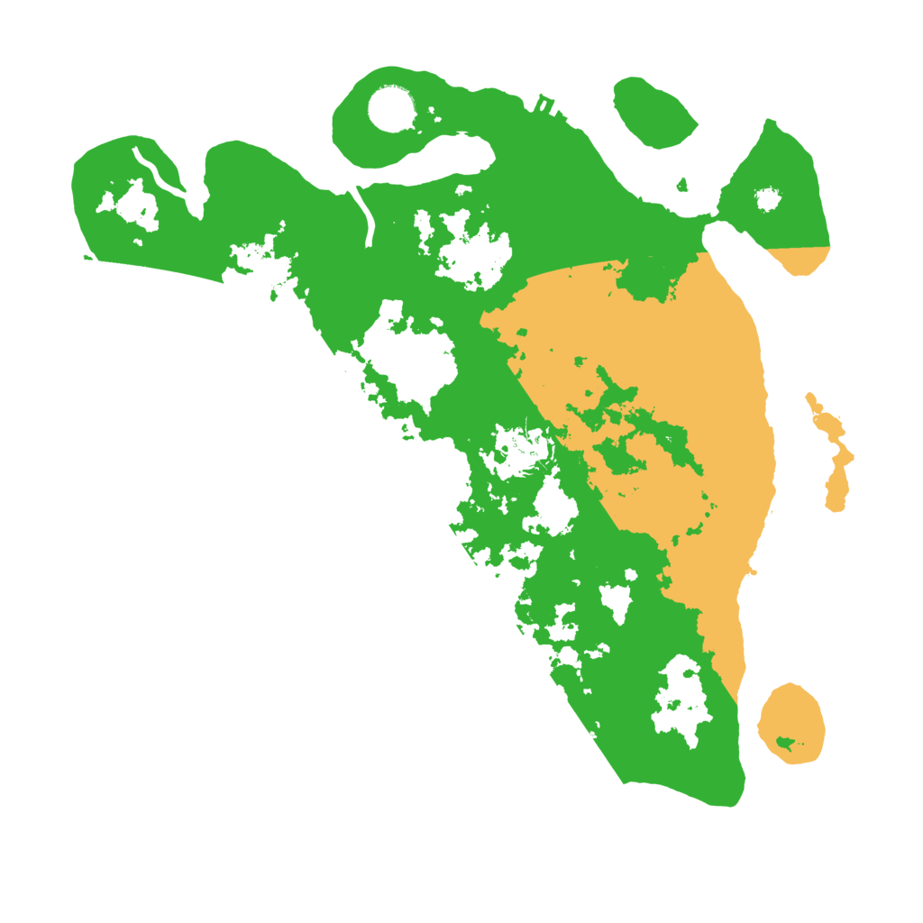 Biome Rust Map: Procedural Map, Size: 3500, Seed: 885236491