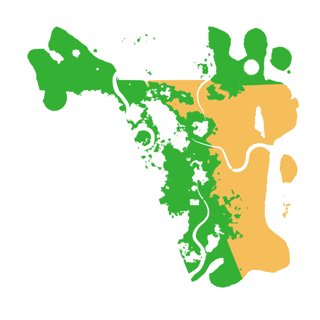 Biome Rust Map: Procedural Map, Size: 3700, Seed: 111817419