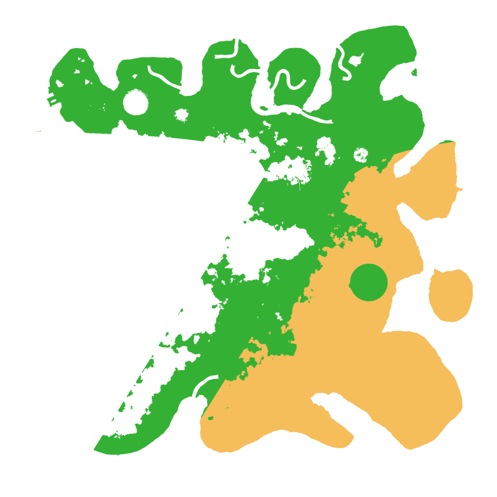Biome Rust Map: Procedural Map, Size: 3500, Seed: 943360914