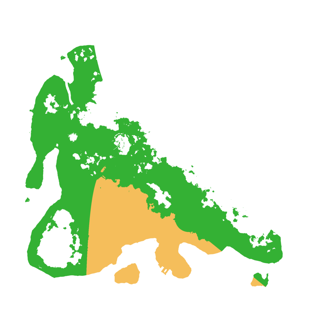 Biome Rust Map: Procedural Map, Size: 3500, Seed: 509868198