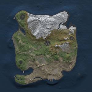 Thumbnail Rust Map: Procedural Map, Size: 2500, Seed: 501033618, 13 Monuments