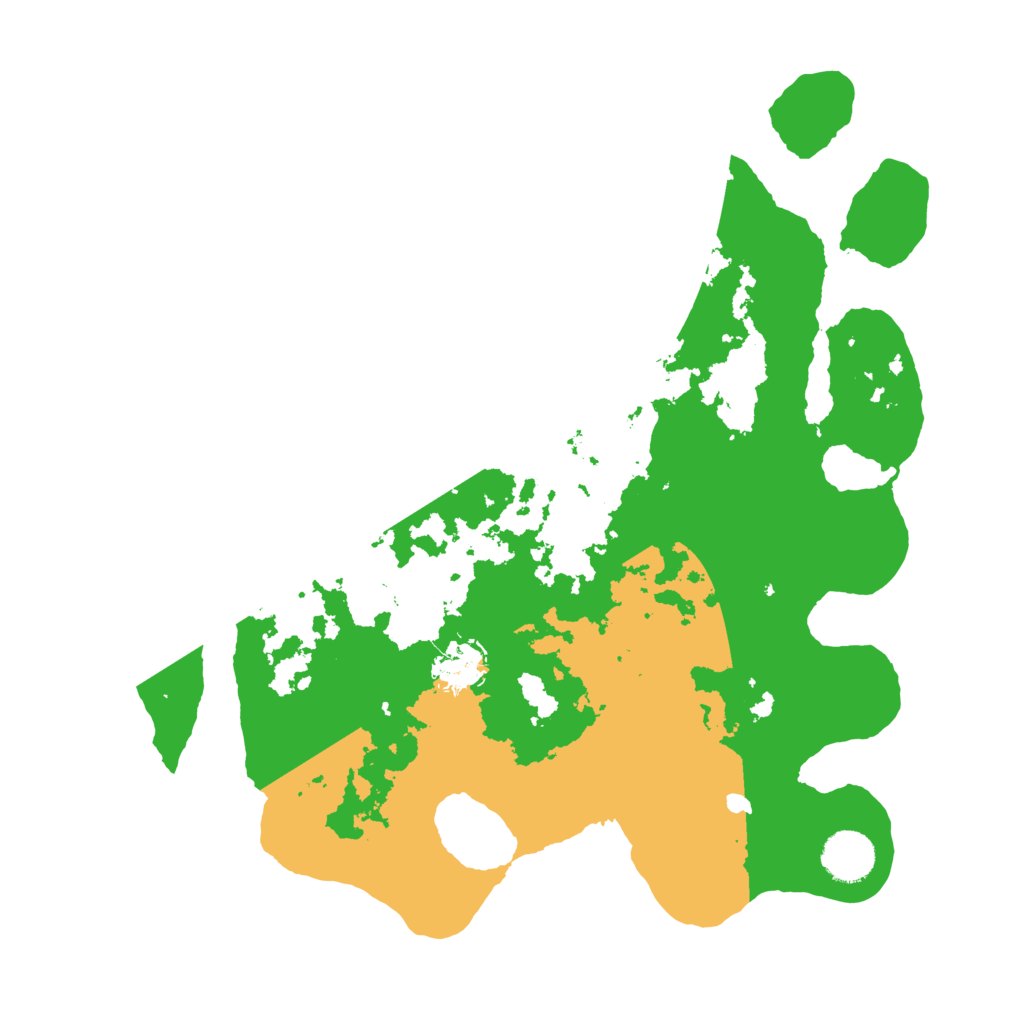 Biome Rust Map: Barren, Size: 3500, Seed: 1239122813