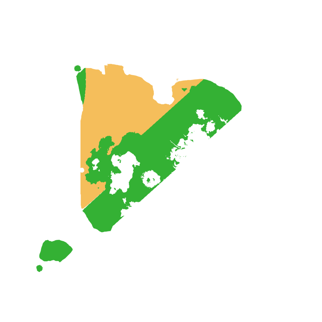 Biome Rust Map: Procedural Map, Size: 2000, Seed: 111