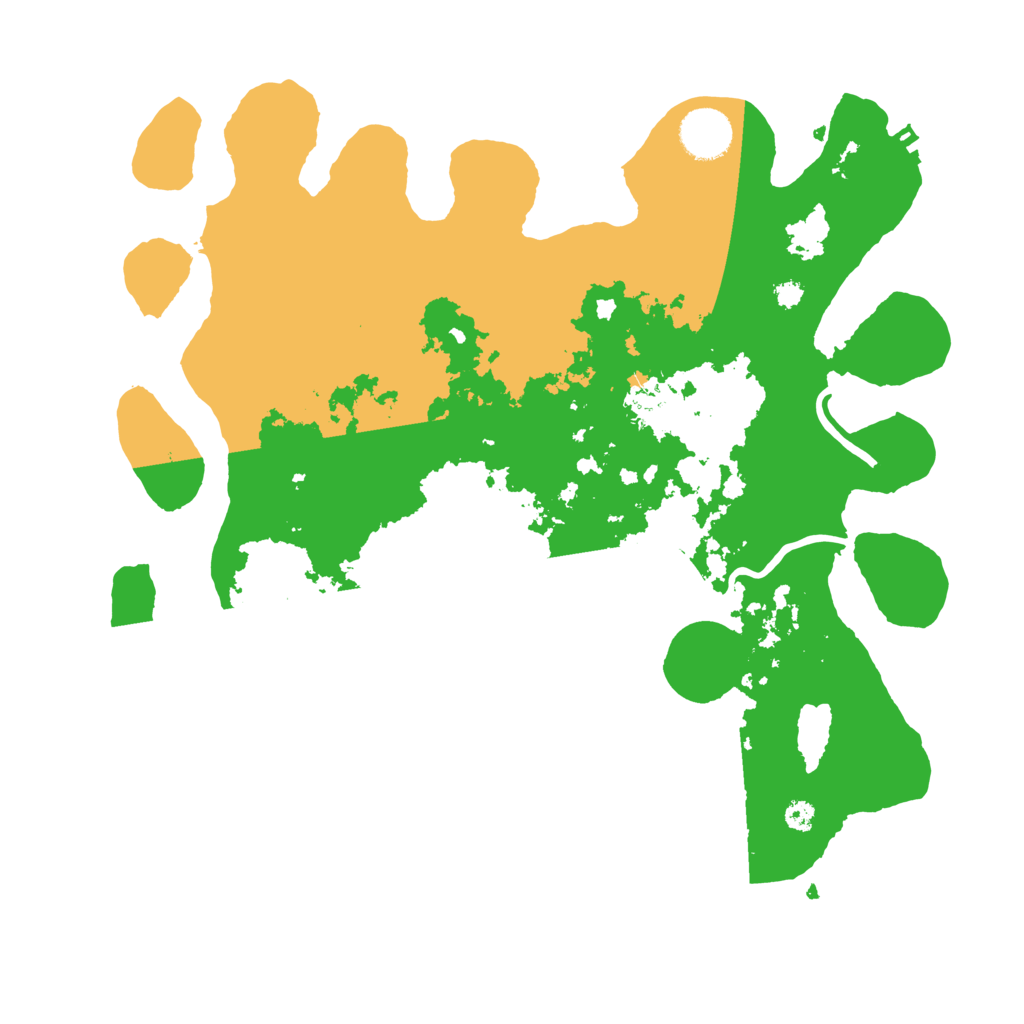 Biome Rust Map: Procedural Map, Size: 3500, Seed: 100814325