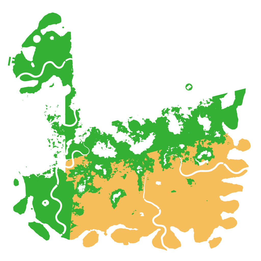 Biome Rust Map: Procedural Map, Size: 6000, Seed: 19801969